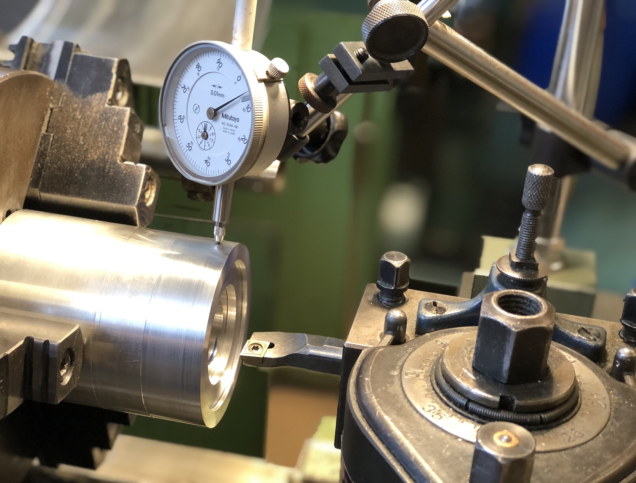 Precision setup for machining propulsion hardware