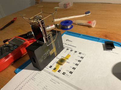GSX-1 wiring detail and soldered component layout
