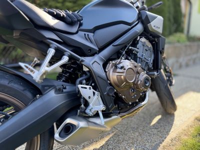 Motorcycle on a road